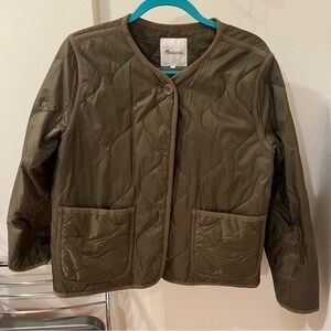 Madewell Olive Quilted Jacket